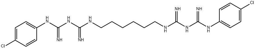 Hexamethylenebis(5-(4-chlorophenyl)biguanide)(55-56-1)